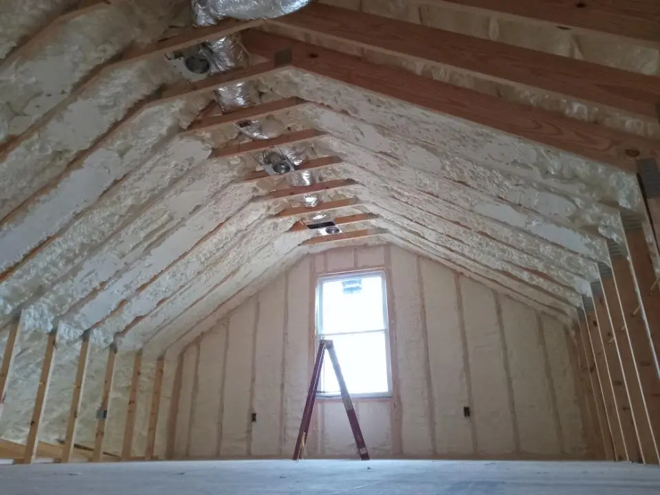 Spray foam roofing application for Crawl Space Insulation project in Chowchilla